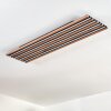 Tandragee Plafonnier, Panel LED Couleur bois, Noir, 1 lumière