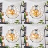 Ripoll Suspension, Boule lumineuse, Suspension grappe Ambre, Clair, 3 lumières