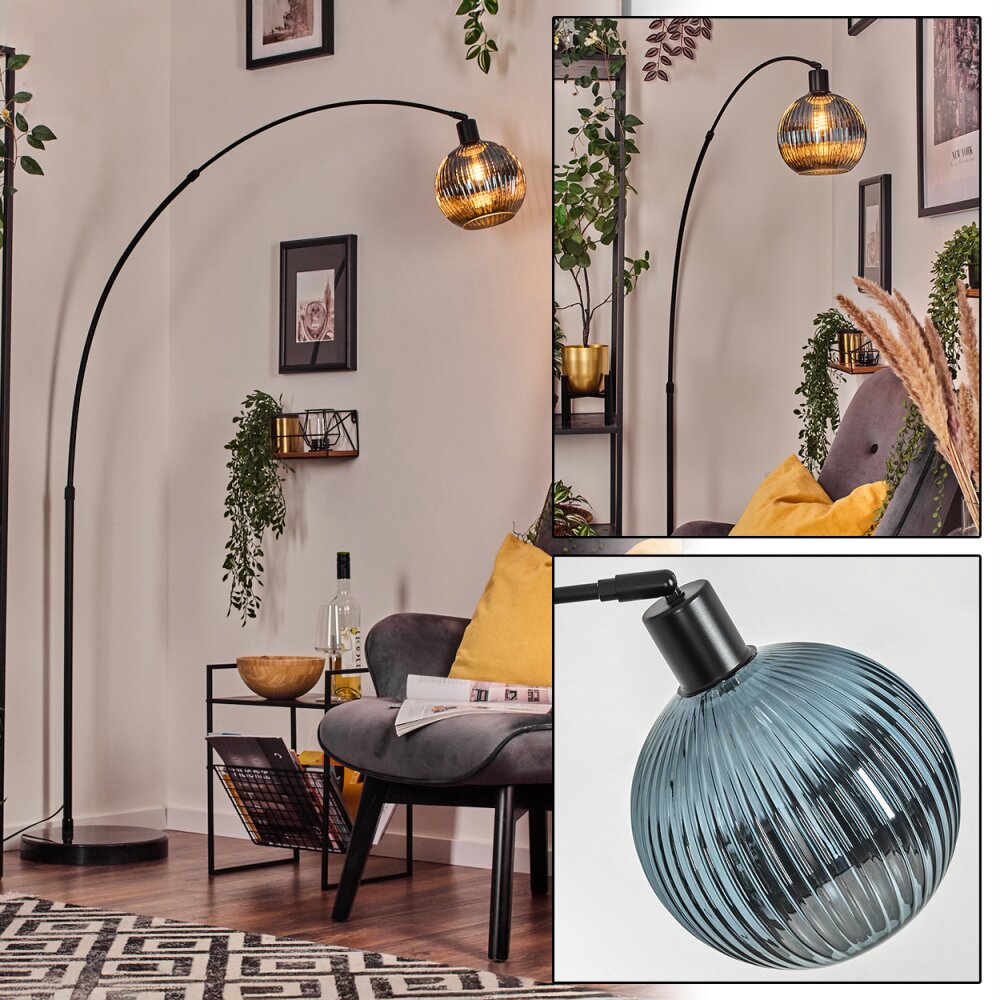 Koyoto Lampadaire Noir, 1 lumière main product photo