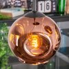 Ripoll Suspension, Boule lumineuse, Suspension grappe Cuivré, 3 lumières