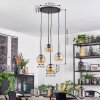 Ripoll Suspension, Boule lumineuse, Suspension grappe Ambre, 4 lumières