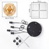 Ripoll Suspension, Boule lumineuse, Suspension grappe Ambre, 4 lumières