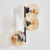 Gastor Boule lumineuse, Applique murale Ambre, Clair, 3 lumières