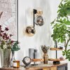 Gastor Boule lumineuse, Applique murale Ambre, Clair, Fumé, 3 lumières