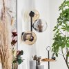Gastor Boule lumineuse, Applique murale Ambre, Clair, Fumé, 3 lumières