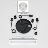 Ripoll Suspension, Boule lumineuse, Suspension grappe Clair, 3 lumières