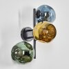 Ripoll Boule lumineuse, Applique murale Bleu, Or, Vert, 3 lumières