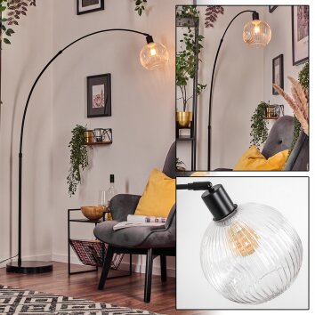 Ripoll Lampadaire, Lampadaires arc Noir, 1 lumière