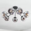 Ripoll Plafonnier, Boule lumineuse Chrome, Clair, Fumé, 7 lumières