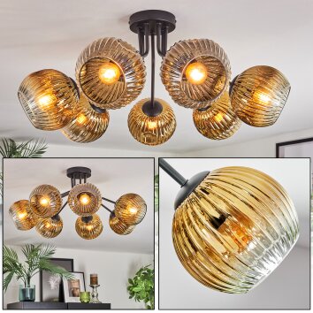 Ripoll Plafonnier, Boule lumineuse Or, Clair, 7 lumières Ripoll Plafonnier, Boule lumineuse Or, Clair, 7 lumières