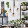 Ripoll Suspension, Boule lumineuse, Suspension grappe Ambre, Clair, 4 lumières