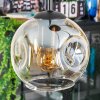 Ripoll Suspension, Boule lumineuse, Suspension grappe Ambre, Clair, 4 lumières