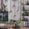 Ripoll Suspension, Boule lumineuse, Suspension grappe Clair, Fumé, 4 lumières