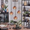 Ripoll Suspension, Boule lumineuse, Suspension grappe Clair, Cuivré, 4 lumières