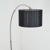 Soungou Lampadaire, Lampadaires arc Nickel mat, Noir, 1 lumière