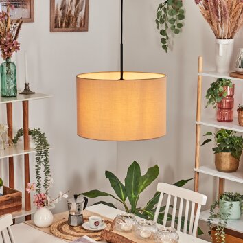 Soungou Suspension, Suspension beige, 1 lumière