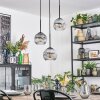Ripoll Suspension, Boule lumineuse, Suspension grappe Clair, Fumé, 3 lumières