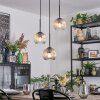 Ripoll Suspension, Boule lumineuse, Suspension grappe Ambre, Clair, 3 lumières