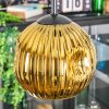 Ripoll Suspension, Boule lumineuse, Suspension grappe Or, 3 lumières