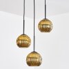 Ripoll Suspension, Boule lumineuse, Suspension grappe Or, 3 lumières