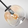 Koyoto Plafonnier, Boule lumineuse 82 cm Ambre, Clair, Fumé, 7 lumières