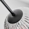 Ripoll Plafonnier, Boule lumineuse Chrome, Clair, Fumé, 7 lumières