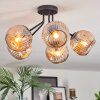 Ripoll Plafonnier, Boule lumineuse Ambre, 5 lumières