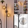 Ripoll Lampadaire Chrome, Clair, Fumé, 3 lumières
