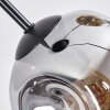 Ripoll Suspension, Boule lumineuse, Suspension grappe Chrome, Or, Clair, Cuivré, Fumé, 3 lumières