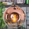 Ripoll Suspension, Boule lumineuse, Suspension grappe Chrome, Or, Clair, Cuivré, Fumé, 3 lumières