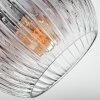 Ripoll Plafonnier, Boule lumineuse Chrome, Clair, Fumé, 5 lumières