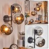 Koyoto Boule lumineuse, Applique murale Chrome, Fumé, 3 lumières