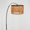 Cando Lampadaire Chrome, Noir, 1 lumière