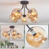 Ripoll Plafonnier, Boule lumineuse Ambre, 5 lumières