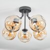 Ripoll Plafonnier, Boule lumineuse Ambre, 5 lumières