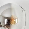 Koyoto Boule lumineuse, Applique murale Chrome, Clair, Fumé, 3 lumières