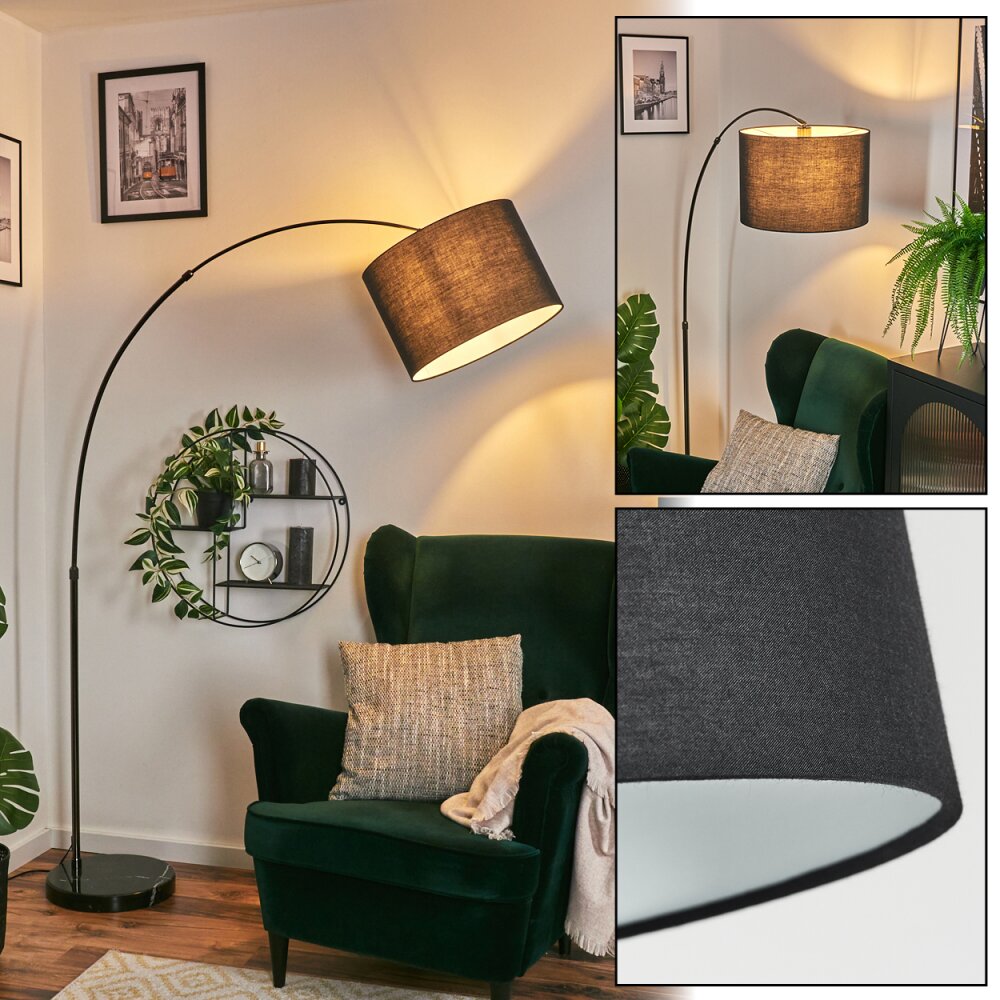 Bassagoda Lampadaire Chrome, Noir, 1 lumière main product photo