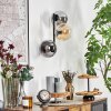 Gastor Boule lumineuse, Applique murale Ambre, Clair, Fumé, 3 lumières