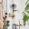 Gastor Boule lumineuse, Applique murale Ambre, Clair, Fumé, 3 lumières