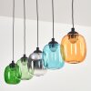 Lavel Suspension, Suspension LED Bleu, Vert, Clair, Orange, Fumé, 5 lumières