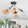 Koyoto Plafonnier, Boule lumineuse 52 cm Ambre, Clair, 5 lumières