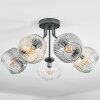 Ripoll Plafonnier, Boule lumineuse Ambre, Clair, Fumé, 5 lumières