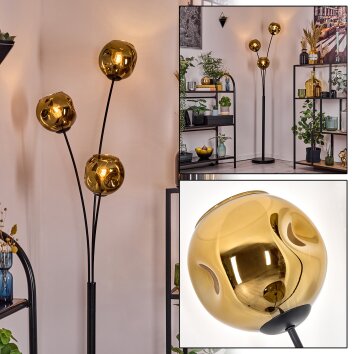 Ripoll Boule lumineuse, Lampadaire Or, 3 lumières Ripoll Boule lumineuse, Lampadaire Or, 3 lumières