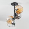 Ripoll Plafonnier, Boule lumineuse Ambre, Clair, Fumé, 4 lumières