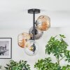 Ripoll Plafonnier, Boule lumineuse Ambre, Clair, Fumé, 4 lumières