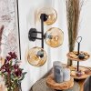 Koyoto Boule lumineuse, Applique murale Ambre, 3 lumières