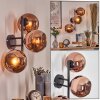 Koyoto Boule lumineuse, Applique murale Cuivré, 3 lumières