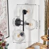 Koyoto Boule lumineuse, Applique murale Clair, 3 lumières