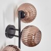 Koyoto Boule lumineuse, Applique murale Cuivré, 3 lumières