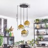 Koyoto Suspension, Boule lumineuse, Suspension grappe 30 cm Or, Clair, 3 lumières